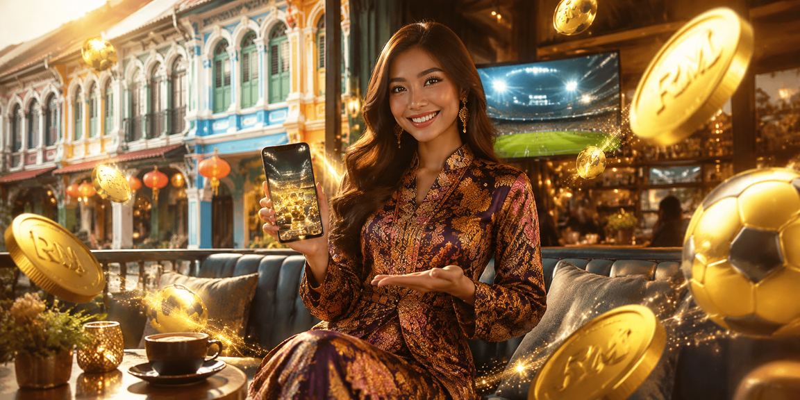 Suasana perayaan dan promosi pertaruhan istimewa di Pulau Pinang dengan corak batik